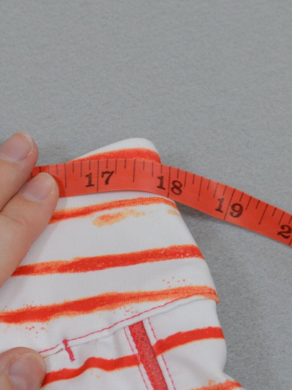🍊⛳ Coral Bay Golf Skort Striped Orange White Skirt Shorts L - Picture 5 of 11